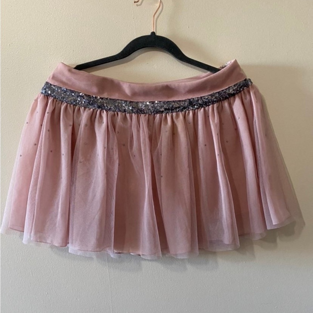 Princess Vera Wang Pink Tulle Skirt with Sequin Detail